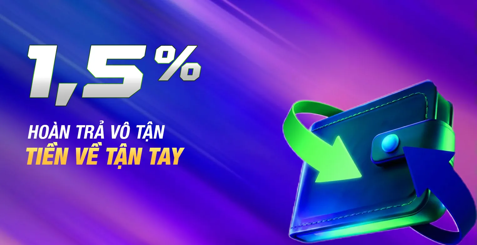 Thưởng ngay 1.5% giá trị tiền nạp